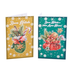 Biglietti NATALE 8,5x13x5 - 48pz