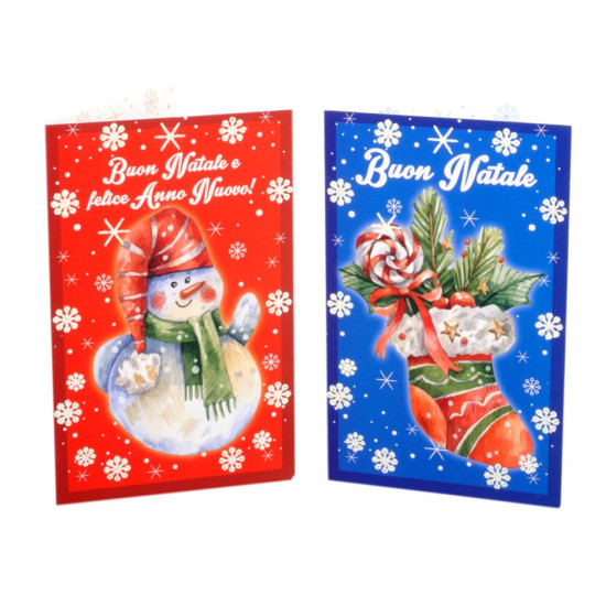 Biglietti NATALE 8,5x13x5 - 48pz