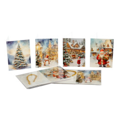 Bigliettini chiudipacco natale 25x4pz Bigliettini chiudipacco natale 25x4pz