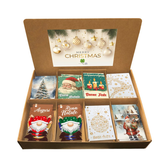 Expo bigliettini chiudipacco natale 96pz Expo bigliettini chiudipacco natale 96pz