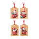 Chiudipacco NATALE con raso 100pz Chiudipacco NATALE con raso 100pz