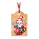 Chiudipacco NATALE con raso 100pz Chiudipacco NATALE con raso 100pz