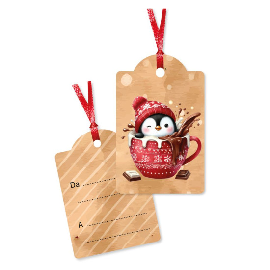 Chiudipacco NATALE con raso 100pz Chiudipacco NATALE con raso 100pz