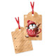 Chiudipacco NATALE con raso 100pz Chiudipacco NATALE con raso 100pz