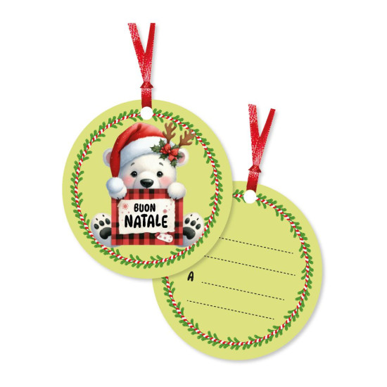 Chiudipacco NATALE sagomato 100pz Chiudipacco NATALE sagomato 100pz