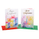 Biglietti auguri COMPLEANNO pastello 12pz Biglietti auguri COMPLEANNO pastello 12pz