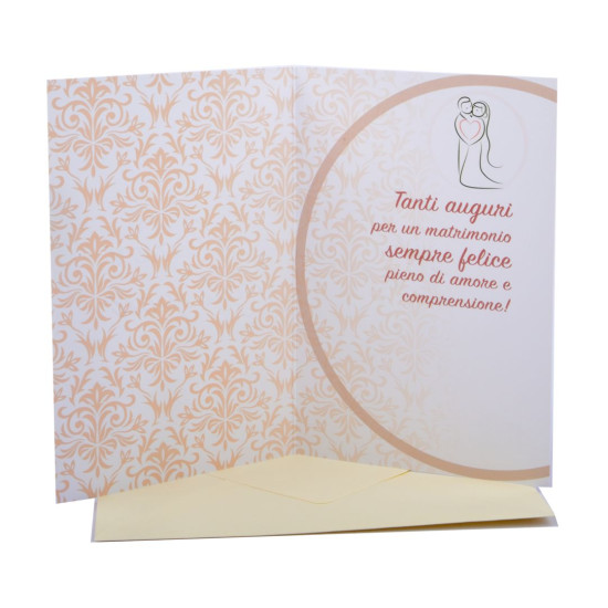 Biglietto auguri MATRIMONIO fotografico 12pz