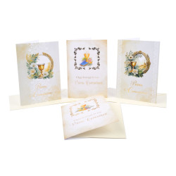 Biglietti auguri COMUNIONE portasoldi 12pz Biglietti auguri COMUNIONE portasoldi 12pz