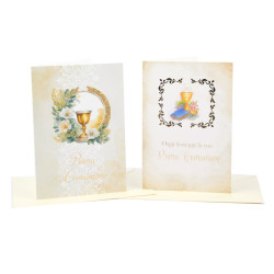 Biglietti auguri COMUNIONE portasoldi 12pz Biglietti auguri COMUNIONE portasoldi 12pz