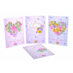 Biglietti auguri AUGURI MAMMA glitter 12pz