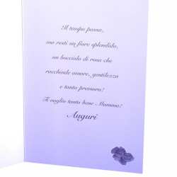 Biglietti auguri AUGURI MAMMA glitter 12pz Biglietti auguri AUGURI MAMMA glitter 12pz