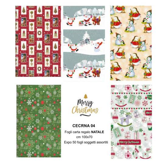 Carta regalo NATALE allegra 50 fogli