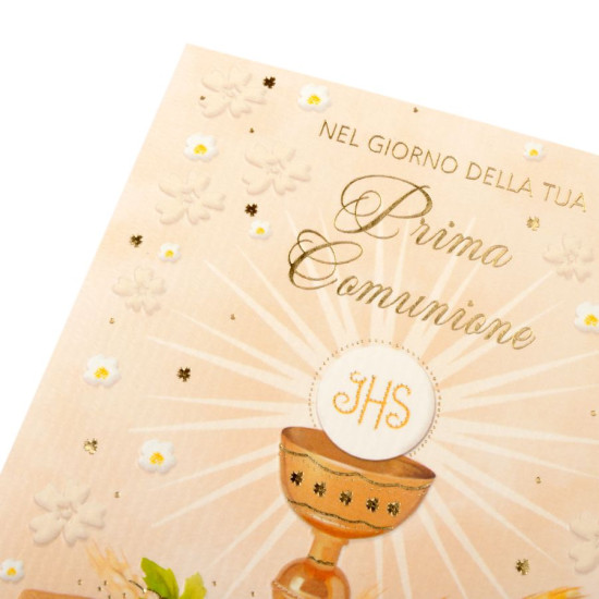 Biglietti auguri COMUNIONE special GOLD 20pz