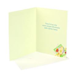 Biglietti auguri CRESIMA colore e oro 20pz Biglietti auguri CRESIMA colore e oro 20pz