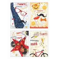 Biglietti auguri PAPA' 12pz