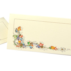 Segnaposto-segnaprezzo stile FIORENTINO decori oro a caldo 100pz Segnaposto-segnaprezzo stile FIORENTINO decori oro a caldo 100pz