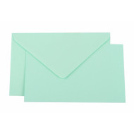 Blister 10 cartoncini + 10 buste 9x14 VERDE PASTELLO