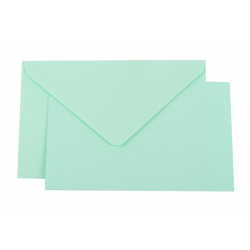 Blister 10 cartoncini + 10 buste 9x14 VERDE PASTELLO Blister 10 cartoncini + 10 buste 9x14 VERDE PASTELLO