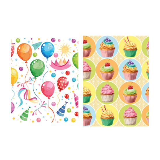 Expo 60 rotoli carta regalo BIMBI cm70x200