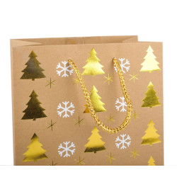 Borsette 25x35 natale WOOD 10pz Borsette 25x35 natale WOOD 10pz