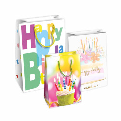 Shopper 18x23 HAPPY 10pz Shopper 18x23 HAPPY 10pz