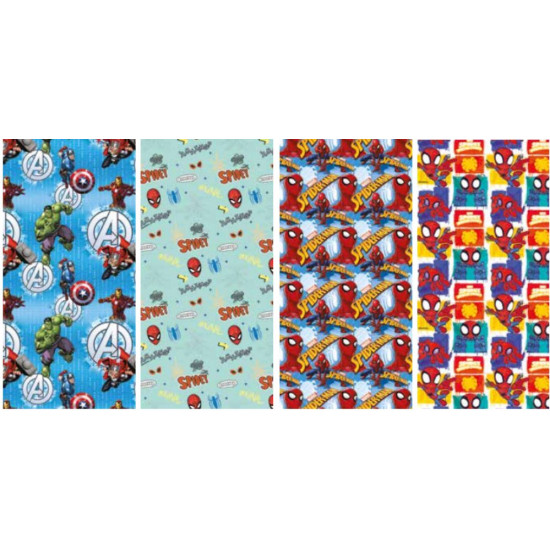 Rotoli carta regalo MARVEL 70x200cm 60pz