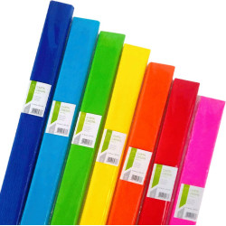6 rotoli CARTA CRESPA 2,5 metri assortiti