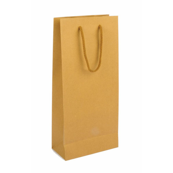 Shopper 2 bottiglie 18x9x39 avana 10pz