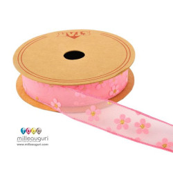 Nastro organza ROSA 10 metri