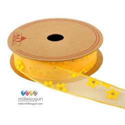Nastro organza GIALLO 10 metri