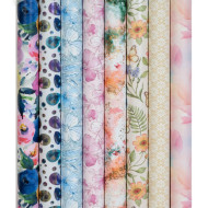 Fogli piegati carta regalo FLOREALE 50 fogli