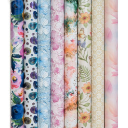 Fogli piegati carta regalo FLOREALE 50 fogli