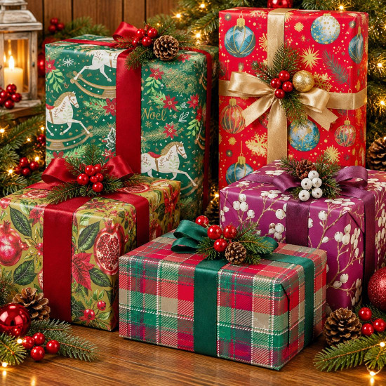 Carta Regalo 100x70 cm – 50 Fogli Assortiti Carta Regalo 100x70 cm – 50 Fogli Assortiti