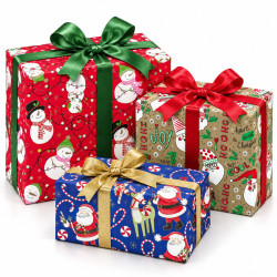 Carta Regalo Natalizia FUN 100x70 cm – 50 Fogli Assortiti Carta Regalo Natalizia FUN 100x70 cm – 50 Fogli Assortiti