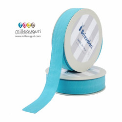 Fettuccia nastro 25 metri 100% cotone TURCHESE