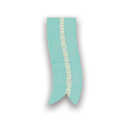 Nastro 100% cotone VERDE ACQUA con inserto Nastro 100% cotone VERDE ACQUA con inserto