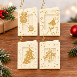 Bigliettini chiudipacco NATALE 100pz Bigliettini chiudipacco NATALE 100pz
