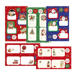 Chiudipacco NATALE adesivo 25x2 fogli Chiudipacco NATALE adesivo 25x2 fogli