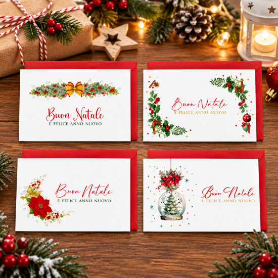Espositore Biglietti di Natale 7x11 cm – 500 Cartoncini Assortiti con Busta Espositore Biglietti di Natale 7x11 cm – 500 Cartoncini Assortiti con Busta
