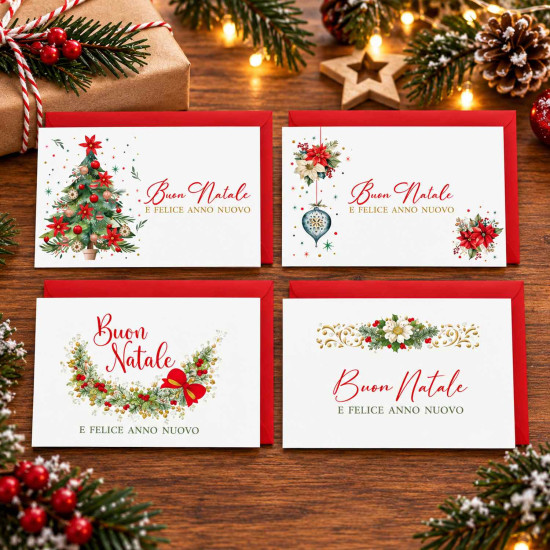 Espositore Biglietti di Natale 7x11 cm – 500 Cartoncini Assortiti con Busta Espositore Biglietti di Natale 7x11 cm – 500 Cartoncini Assortiti con Busta