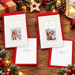 Biglietti auguri NATALE buon natale 12pz Biglietti auguri NATALE buon natale 12pz