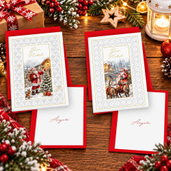 Biglietti auguri NATALE buon natale 12pz Biglietti auguri NATALE buon natale 12pz