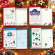 Biglietti auguri NATALE multilingue glitter 12pz Biglietti auguri NATALE multilingue glitter 12pz