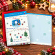 Biglietti auguri NATALE multilingue glitter 12pz Biglietti auguri NATALE multilingue glitter 12pz