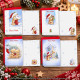 Biglietti auguri NATALE dolci orsetti argento12pz Biglietti auguri NATALE dolci orsetti argento12pz