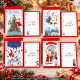 Biglietti auguri NATALE happy babbo oro 12pz