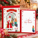Biglietti auguri NATALE happy babbo oro 12pz