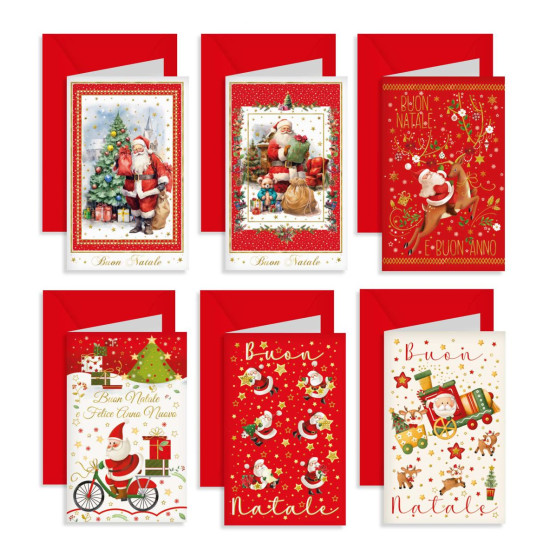 Biglietti di Natale Assortiti con Oro, 120 Pezzi Biglietti di Natale Assortiti con Oro, 120 Pezzi