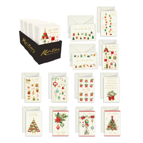 Biglietti auguri Natale Fantasy – Expo 120 Pezzi