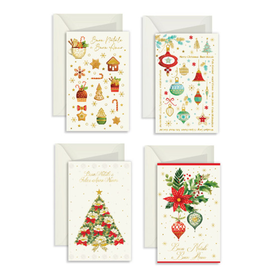 Biglietti auguri Natale Fantasy – Expo 120 Pezzi